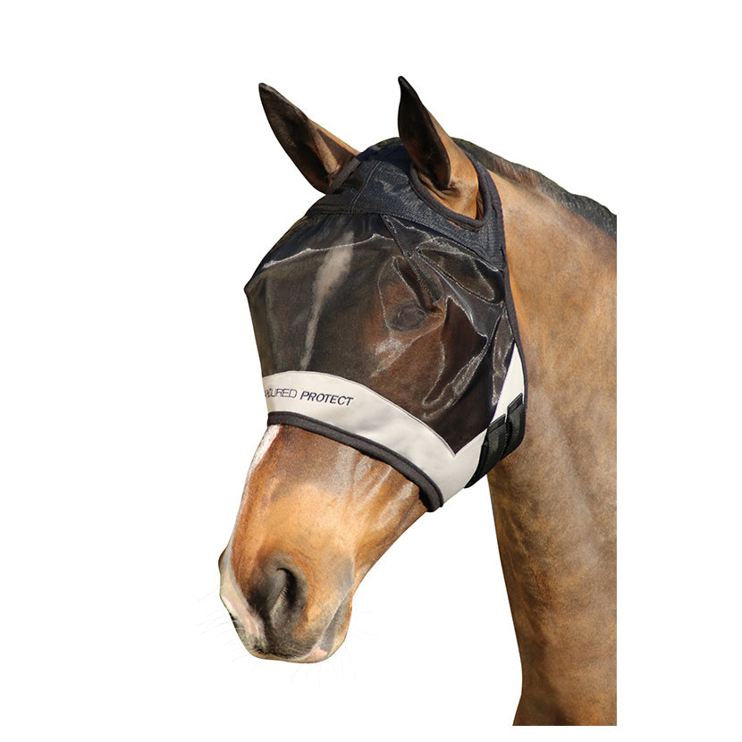 Hy Equestrian Armoured Protect Half Mask without Ears