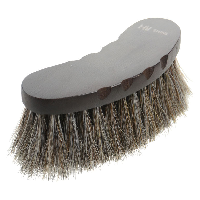 Hy Equestrian Deluxe Half Round Brush With Horse Hair