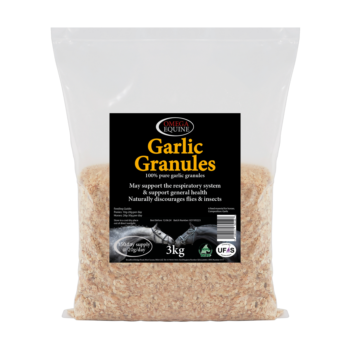 Omega garlic granules