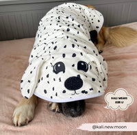 Dalmatian drying robe