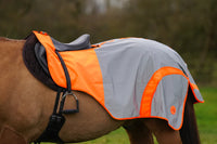 Orange hi vis reflected waterproof exercise sheet rug