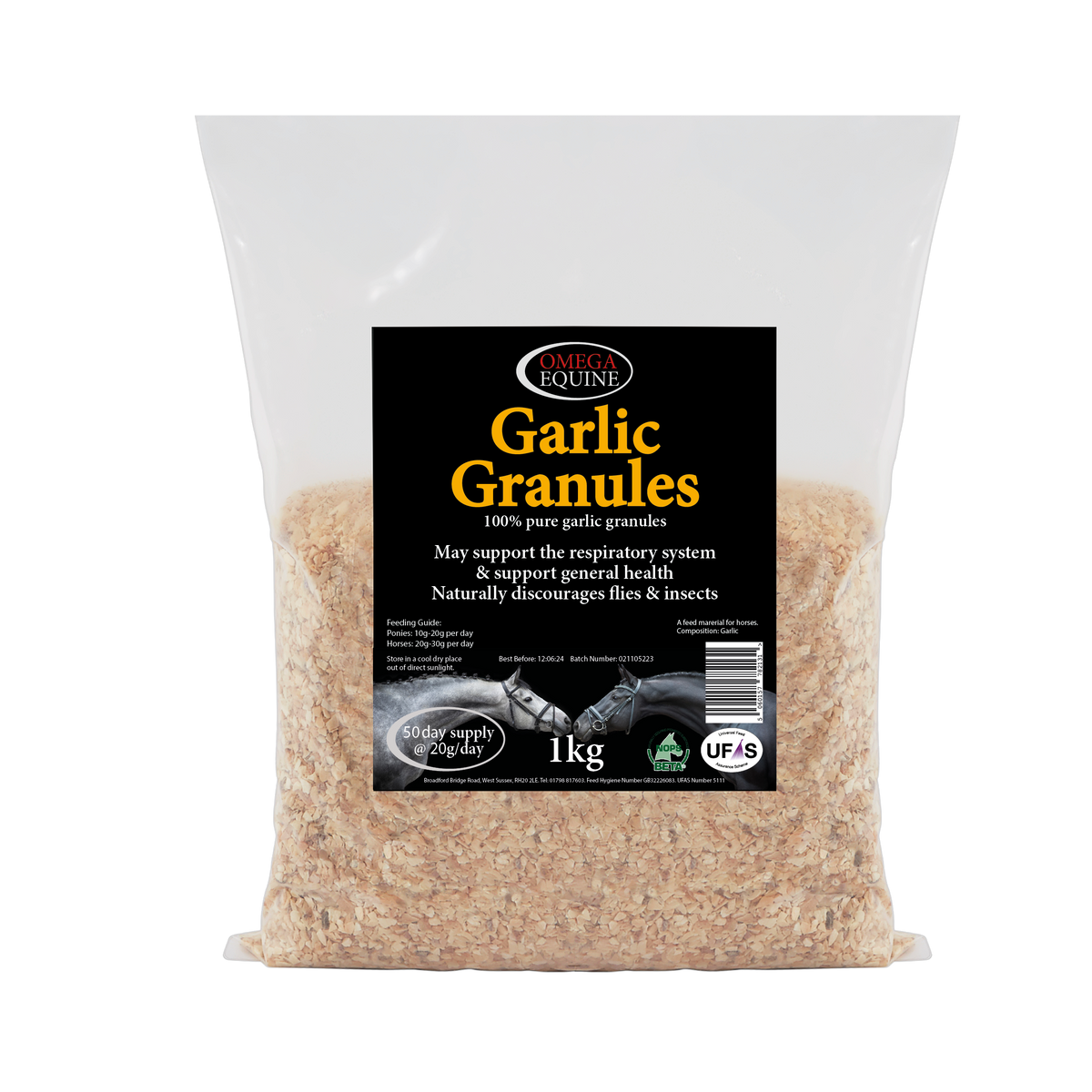 Omega garlic granules