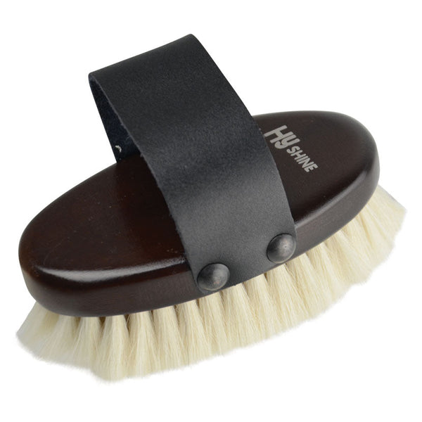 Hy Equestrian Deluxe Goat Hair Wooden Body Brush