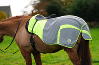 Yellow hi vis reflected waterproof exercise sheet rug