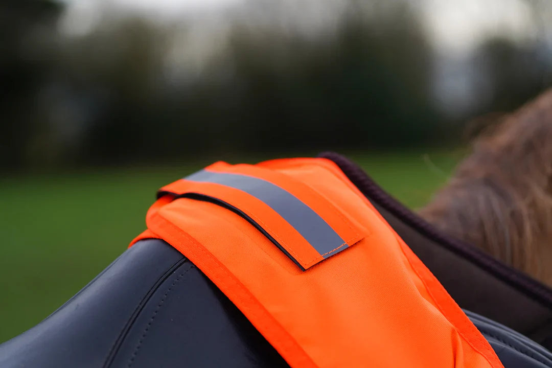 Orange hi vis reflected waterproof exercise sheet rug