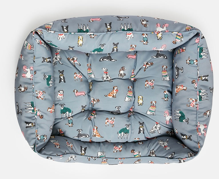 Joules Rainbow Dogs Box Bed