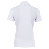 Cavallo ladies half zip competition shirt - white